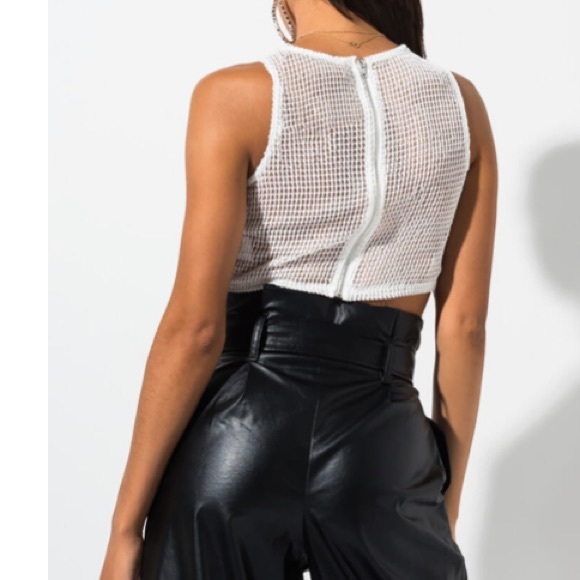 Akira White Rhinestone Top - Picture 3 of 4